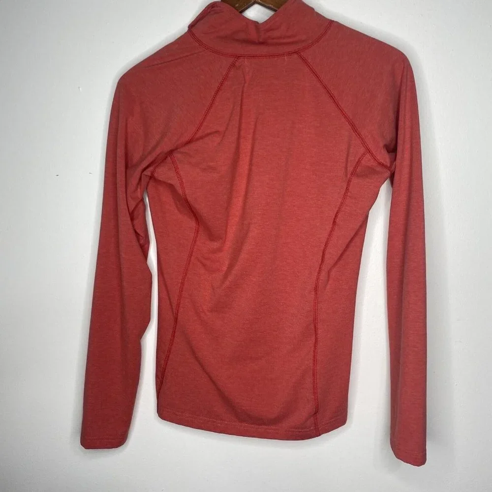 Orvis Trout Bum Shirt XS 1/4 Zip Pink Top Long Sleeve Hiking Fishing - Picture 4 of 4